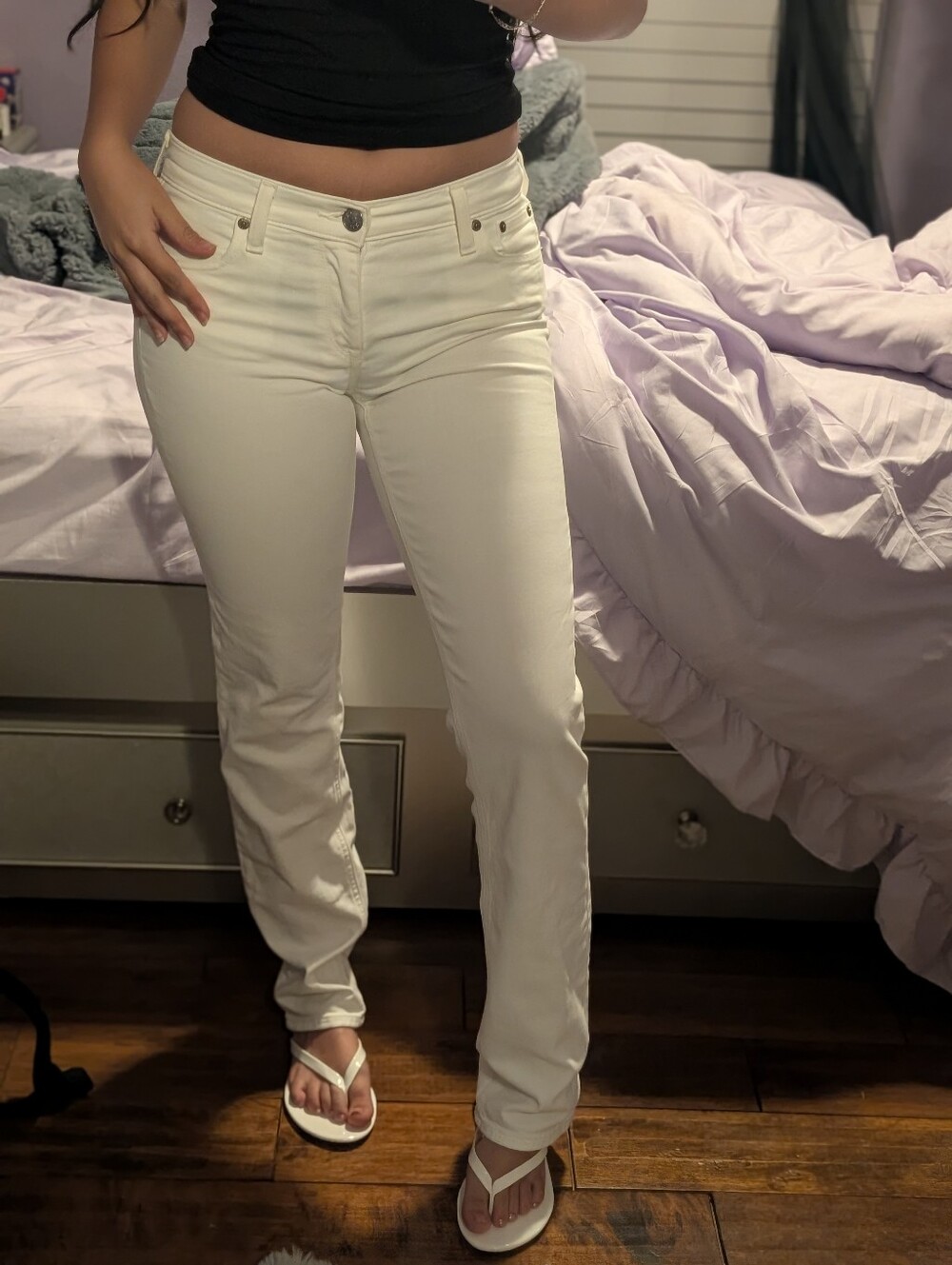 25 Regular White Jeans